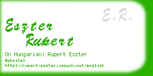 eszter rupert business card